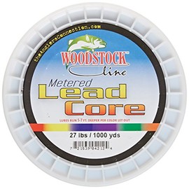 Woodstock 27-Pounds Metered Lead Core Fishing Line, 200 Yards