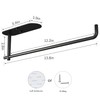 HUFEEOH Adhesive Paper Towel Holder Under Cabinet Wall Mount for