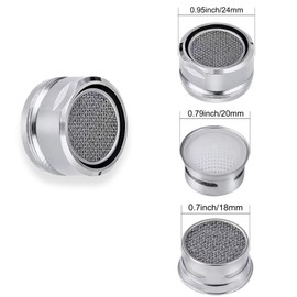 8-Pack Faucet Aerator with Brass Shell 23.5mm(15/16-Inch) Male Bathroom Sink Aerator Replacement Parts