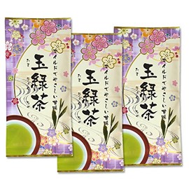 Terasawa Chapo Chiran Tea Kagoshima Tea Ball Green Tea 3.5 oz (100 g) x 3 Bags Set