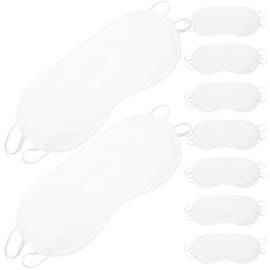 Healvian 20 Stück Augenmasken für Männer, Augenbinde, Schlafmasken, für Reisen, Yoga, Nickerchen, Weiß