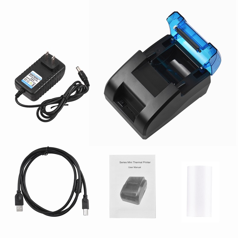 BISOFICE 58mm Thermal Receipt Printer Desktop USB&BT Wireless Connection Printer