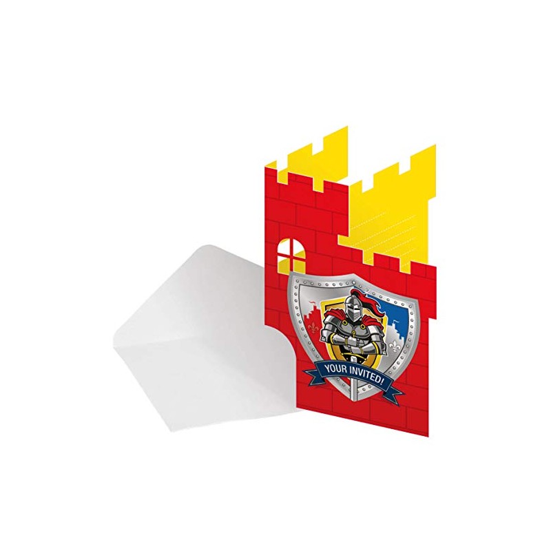 Knights Party Invitation 8 in packet