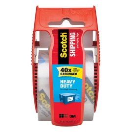 Scotch Heavy Duty Shipping Packaging Tape S8WHR, 1.88 Inches x 800 Inches, 1 Rolls with Dispenser