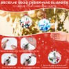 Sumind 12 Pieces Clear Christmas Fillable Ornament Balls 3.15 inch