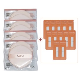 Miva King Petal Puffs (4 packs of 2) + Sulwhasoo Timetreasure Serum Pouches (1ml x 12 sheets) / 미바 왕꽃잎 퍼프 2개입 4개 + 설화수 진설세럼 파우치 1mlx12장