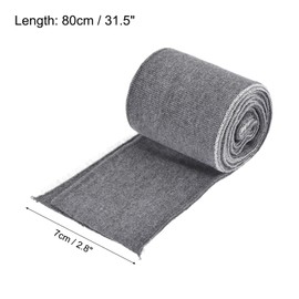 MECCANIXITY Elastic Cuffs Ribbed Trims 31.5" x 2.8'' Cotton Fabric Knit Rib Stretch Tape Cuff Sleeve Waistband for DIY Sewing, Dark Grey 1 Pair