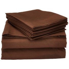 Southshore Fine Living, Inc. Queen Bed Sheets deep Pocket Set with 21" Deep Queen Fitted Sheet, Pillow Cases Standard Set of 2 | Hotel Luxury Quality | Easy Care Microfiber Sheets | Chocolate Brown