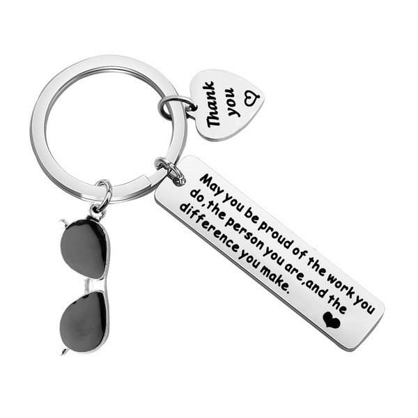 SEIRAA Security Guard Gift You Make a Difference Keychain Appreciation
