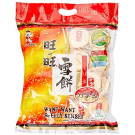 Want Want Shelly Senbei Rice Crackers Family Pack (520g)