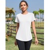 Rapbin Workout Shirts Women Short Sleeve Crew Neck UPF 50+
