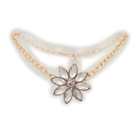Unbranded Women Gold Metal Chain Boot Bracelet Shoe Fancy Silver Bling Flower Charm Anklet