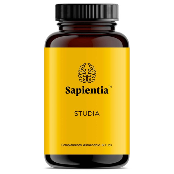 Sapientia Studia Nootrópico 100% natural - Complejo B, Leticina de Soya, Alpha GPC, Ginseng, Melena de León, Omega 3