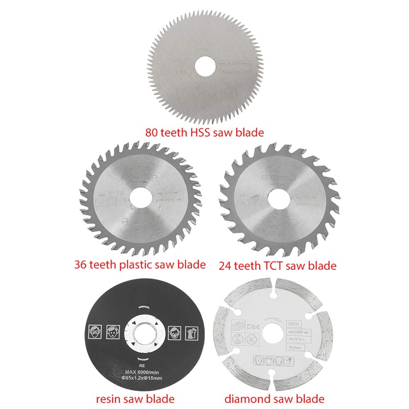Tbest Hs301Dz Worx 5Pcs 85Mm Inner Diameter 15Mm Mini Carbide