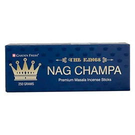 Garden Fresh Nag Champa Agarbatti Incense Sticks Box 250gms Hand Rolled Agarbatti Fine Quality Incense Sticks for Purification, Relaxation, Positivity, Yoga, Meditation