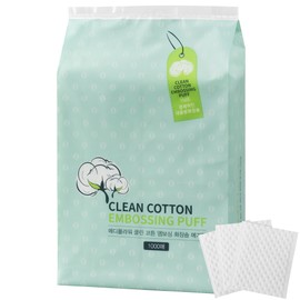 Clean cotton embossing cotton pads large capacity mega pack 1000 sheets 100% pure cotton - Clean cotton embossing cotton pads mega pack 1000 sheets / 클린 코튼 엠보싱 화장솜 대용량 메가팩 1000매순면 100% - 클린 코튼 엠보싱 화장솜 메가팩 1000매