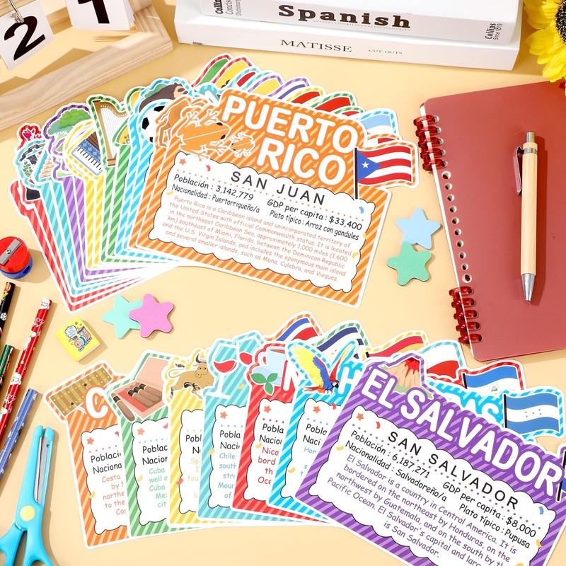 gisgfim Spanish-Speaking Country Bulletin Board Decorations Spanish Classroom Paper Cutouts