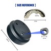 Golf Cart Rear Brake Drums Kit with Brake Shoes &