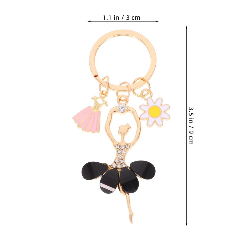 LIFKOME Keychain, Stylish, 2-piece Set, Cute, High School Student, Dancing