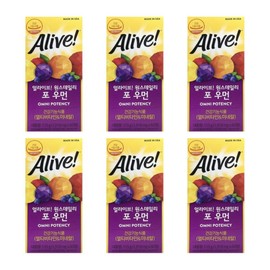 Alive Multivitamin Comprehensive Mineral Allize 50s Middle-aged Alives Women Women 40s 6 / 얼라이브 멀티비타민 종합 미네랄 얼라이즈 50대 중년 얼라이브즈 여자 여성 40대 6개