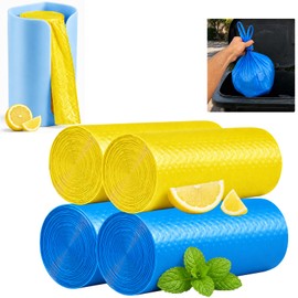 Large Adult Diaper Disposal Bags with Wall Mount Storage Box,96 Pcs Blue & 96 Pcs yellow (23"x18") Adult Diaper Disposal Bags & Travel Diaper Trash Bag,Odor-Proof Incontinence Disposal for Adult