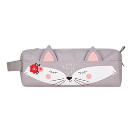 Quattro Neon Art Pencil Case, Kitty, writing case
