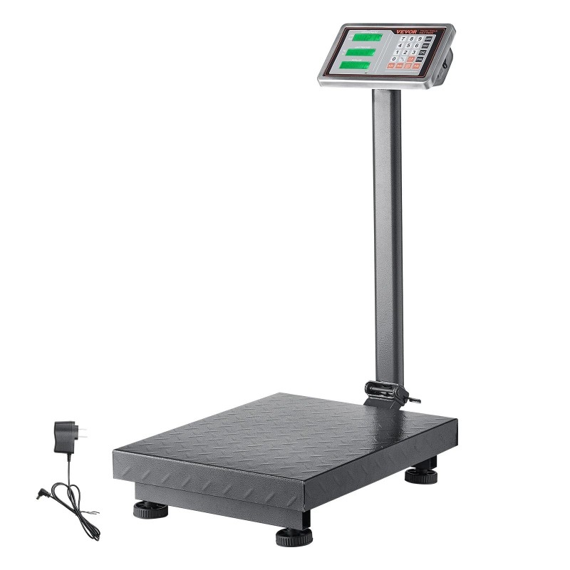 Vevor Digital Platform Scale 660lb Computing Floor Scale LB/KG Tare