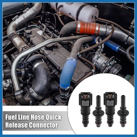 A ABSOPRO 1/4 SAE to 5/16 Straight Car Fuel Hose Quick Release Connector 2 Set Item Replacement