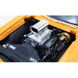 LIMITED EDITION ACME 1970 Pontiac GTO Judge Ram Air IV Drag Outlaws Orbit Orange with Stripes Ltd Ed to 864 Pieces Worldwide 1/18 Diecast Model Car