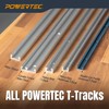 POWERTEC 32" Miter T Track w/T-Bar for Table Saw, Router
