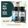 Set de Suplementos Testosterona y Multivitamínico Para Hombre 360 Cápsulas
