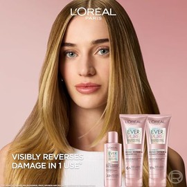 L'Oreal Paris EverPure - Acondicionador fortalecedor, refuerza el cabello débil, vegano, 6.8 onzas líquidas