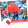 SUPVOX 2sets Handheld Mini China Flag Decorative National Flag for