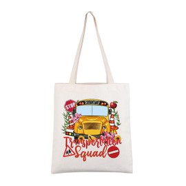 CMNIM Bus Driver Gift Transportation Squad Bus Tote Bag Appreciation Gifts for Busdriver Rollin Rolling Handbag (Transportation Squad TB)