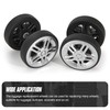 Zoofen 8 Pcs Luggage Replacement Wheels 50 x 12mm Double