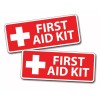 215 Decals RED First Aid Kit Stickers Decal Camping Boating