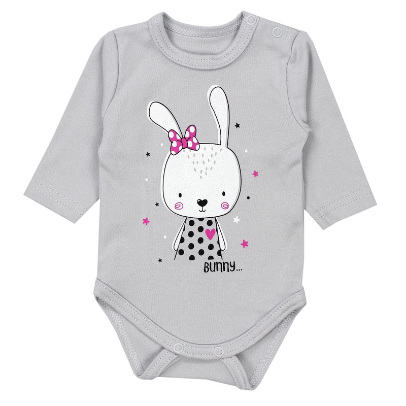 TupTam Baby Bodysuit with Long Sleeve pack of 5, Girl