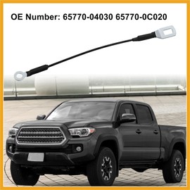Partuto Rear Tailgate Cables Lift Gate Support Straps Pickup for Toyota Tacoma 1995-2003 65770-04030 Black Replacement