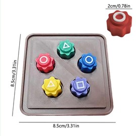 RZJZGZ Korean Squid Traditional Play Game 5 Pcs Gonggi Traditional Play Tossing Game,Stone Pebbles Set Stone