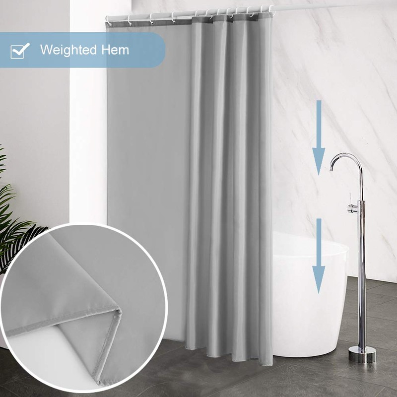 Furlinic Shower Curtain, Bathroom Curtain For The Bathtub, Textile Bath