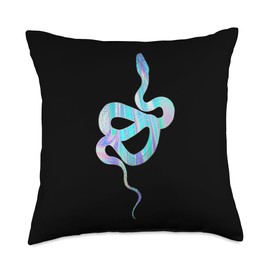 Blacklinesw9 Anima Mundi: The Snake Throw Pillow, 18x18, Multicolor