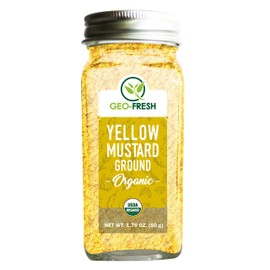 Geo-Fresh Organic Yellow Mustard Powder 1.76 OZ. (50g)