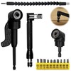 14-Piece Angle Screwdriver Set, 105° Angle Attachment for Cordless Screwdriver,