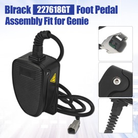 Blrack 227618GT Foot Switch Pedal Assembly Fit for Genie S-40 S-45 S-60 S-65 S-80 SX-105 XC/SX-125/XC Z-45/25 227618