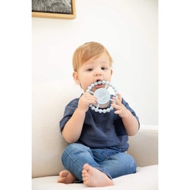 Bella Tunno Happy Teether for Boys – Soft & Easy Grip Baby Boy Teether Toy, Silicone Teether Ring to Help Soothe Gums, Non-Toxic and BPA Free, Legend