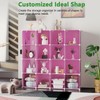 C&AHOME Cube Storage Organizer, 16-Cube Shelves Units, Plastic Storage Cubes,
