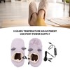 1 Pair Electric Foot Warmer USB Heating Shoes 3 Gears
