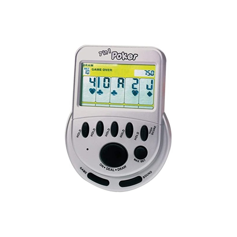 RecZone Mega Screen 7 in 1 Poker Electronic Game