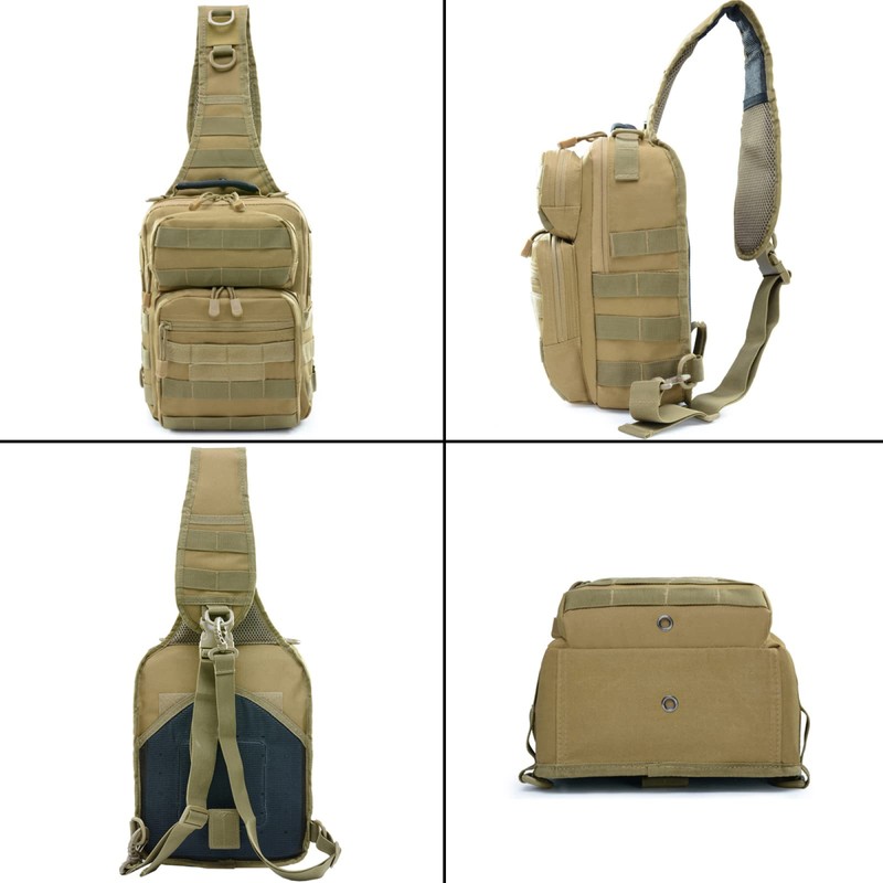 Tactical Sling Bag for Men molle Backpack EDC Chest Pack