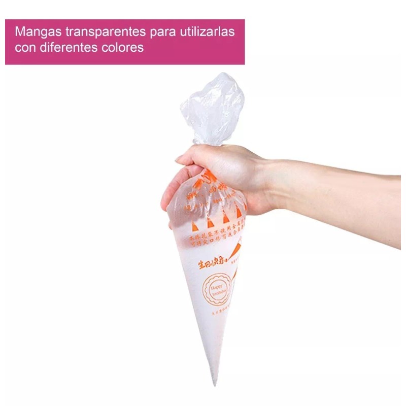 Aleissi 300 Mangas Desechables Pasteleras Reposteria 31cm